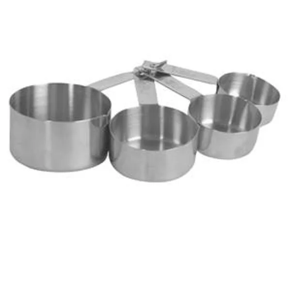 Juego taza p/medir acero inox.