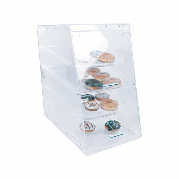 Vitrina plástica transparente 4 bandejas