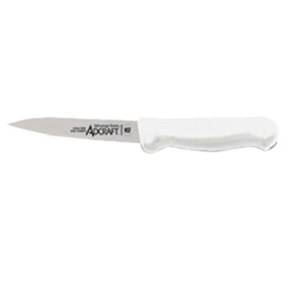 Cuchillo tipo puntilla mango blanco 3.25