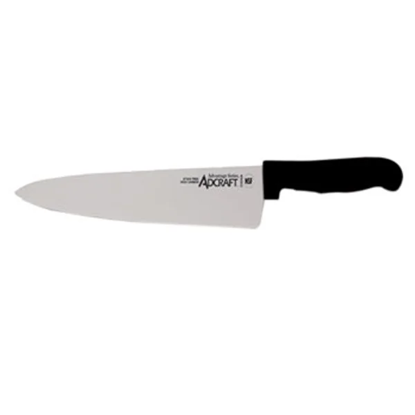 Cuchillo recto mango negro 10"