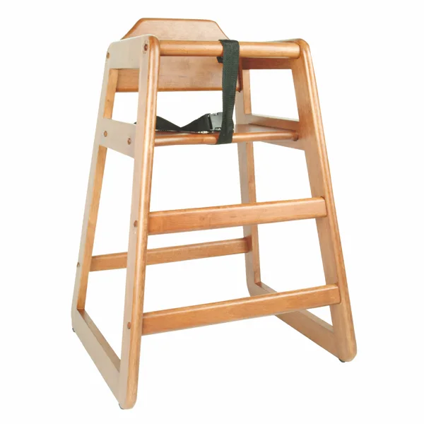 Silla p/niños madera color nuez