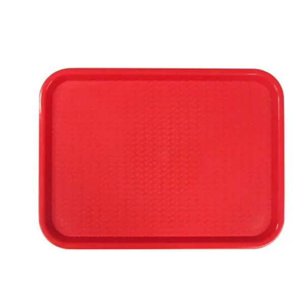 Bandeja de comida rápida roja