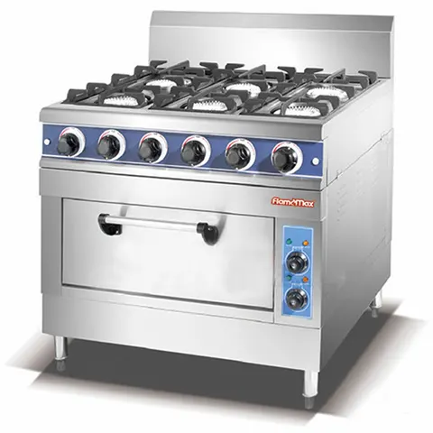 Estufa 6hornillas y horno Flame Max